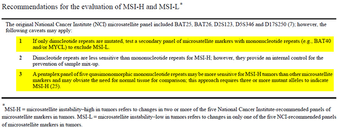 2004年修订版Bethesda指南 J Natl Cancer Inst._微卫星不稳定（MSI）检测的位点如何选择？_K8凯发国际基因